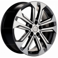 Маленькое фото товара - 7*18 5*108 ET40 60,1 Khomen Wheels KHW1803 Gray-FP (Chery Tiggo). Вариант №1