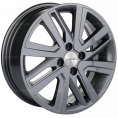 Маленькое фото товара - 6*16 4*100 ET46 54,1 Khomen Wheels KHW1609 Gray (Rio II/Solaris II). Вариант №1