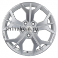 Маленькое фото товара - 7*17 5*114,3 ET39 60,1 Khomen Wheels KHW1715 F-Silver-FP (RAV4). Вариант №1