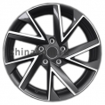 Маленькое фото товара - 7*17 5*112 ET49 57,1 Khomen Wheels KHW1714 Black-FP (Octavia). Вариант №1