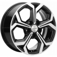 Маленькое фото товара - 6,5*16 5*108 ET50 63,3 Khomen Wheels KHW1606 Black-FP. Вариант №1