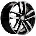 Маленькое фото товара - 6,5*16 5*108 ET50 63,35 Khomen Wheels KHW1612 Black-FP (Focus). Вариант №1