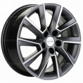 Маленькое фото товара - 6*15 5*100 ET38 57,1 Khomen Wheels KHW1507 Gray-FP. Вариант №1