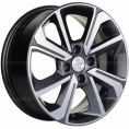 Маленькое фото товара - 6*15 4*98 ET36 58,6 Khomen Wheels KHW1501 Gray-FP (Lada Granta). Вариант №1