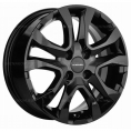 Маленькое фото товара - 6*15 4*98 ET36 58,5 Khomen Wheels KHW1503 Black (Lada Granta). Вариант №1
