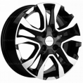 Маленькое фото товара - 6*15 4*100 ET40 60,1 Khomen Wheels KHW1503 Black-FP. Вариант №1