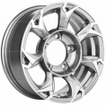 Маленькое фото товара - 5,5*15 5*139,7 ET5 108,1 Khomen Wheels KHW1505 F-Silver-FP (Jimny). Вариант №1