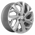 Маленькое фото товара - 6*15 4*100 ET40 60,1 Khomen Wheels KHW1508 F-Silver-FP. Вариант №1
