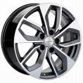 Маленькое фото товара - 7*17 5*112 ET46 66,6 Khomen Wheels KHW1703 Gray-FP (A4). Вариант №1