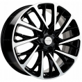 Маленькое фото товара - 7,5*18 5*108 ET45 65,1 Khomen Wheels KHW1804 Black-FP (DFM AX7/580/Evolute i-Pro). Вариант №1