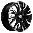 Маленькое фото товара - 7*18 5*110 ET50 63,3 Khomen Wheels KHW1809 Black-FP (CS35/CS35 Plus). Вариант №1