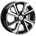 Маленькое фото товара - 6*15 4*100 ET48 54,1 Khomen Wheels KHW1501 Black-FP. Вариант №1