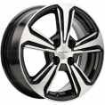 Маленькое фото товара - 6*15 4*100 ET46 54,1 Khomen Wheels KHW1502 Black-FP. Вариант №1