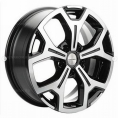 Маленькое фото товара - 6,5*17 5*114,3 ET37 66,5 Khomen Wheels KHW1710 Black-FP (Jolion). Вариант №1
