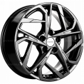 Маленькое фото товара - 7*17 5*108 ET40 54,1 Khomen Wheels KHW1716 Black. Вариант №1
