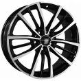Маленькое фото товара - 7*18 5*114,3 ET37 66,5 Khomen Wheels KHW1812 Black-FP (Dargo/Jolion). Вариант №1
