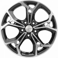 Маленькое фото товара - 7*17 5*110 ET46 63,3 Khomen Wheels KHW1702 Black-FP. Вариант №1