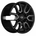 Маленькое фото товара - 8*17 6*139,7 ET25 106,1 Khomen Wheels KHW1723 Black (Toyota LC Prado/Lexus GX). Вариант №1