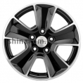Маленькое фото товара - 6,5*16 5*114,3 ET46 67,1 Khomen Wheels KHW1601 Black-FP (Mitsubishi). Вариант №1