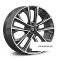 Маленькое фото товара - 7*18 5*108 ET36 65,1 Premium Series КР012 Diamond Black Gris. Вариант №1