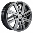 Маленькое фото товара - 6*16 4*100 ET41 60,1 Khomen Wheels KHW1609 G-Silver. Вариант №1