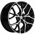 Маленькое фото товара - 8*20 5*114,3 ET45 60,1 Khomen Wheels KHW2012 Black-FP. Вариант №1
