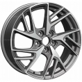 Маленькое фото товара - 6,5*17 5*114,3 ET45 67,1 Khomen Wheels KHW1722 Gray-FP (Mazda3/CX30). Вариант №1