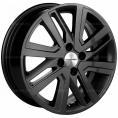 Маленькое фото товара - 6*16 4*100 ET46 54,1 Khomen Wheels KHW1609 Black (Rio II/Solaris II). Вариант №1