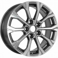 Маленькое фото товара - 6,5*16 5*110 ET46 63,3 Khomen Wheels KHW1605 Gray-FP (Changan CS35 Plus). Вариант №1