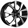 Маленькое фото товара - 7*19 5*114,3 ET35 67,1 Khomen Wheels KHW1906 Black-FP (JAC JS6). Вариант №1