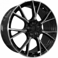 Маленькое фото товара - 9,5*19 5*112 ET33 66,6 PDW 5407 Gloss Black Machine Face. Вариант №1