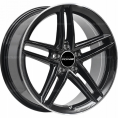 Маленькое фото товара - 7,5*18 5*112 ET35 66,56 PDW FF2127 Gloss Black Machine Edge. Вариант №1