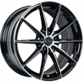 Маленькое фото товара - 8*18 5*112 ET38 66,6 INCH FA8533 Gloss Black Machined Face. Вариант №1