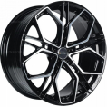 Маленькое фото товара - 8,5*20 5*120 ET30 66,1 INCH FA8534 Gloss Black Machined Face. Вариант №1