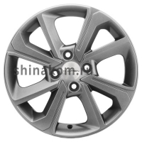 Фото товара - 6*15 4*100 ET40 60,1 Khomen Wheels KHW1501 G-Silver (Logan/Sandero/Xray). Вариант №1