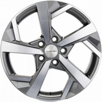 Фото товара - 7*17 5*114,3 ET40 66,1 Khomen Wheels KHW1712 Gray-FP. Вариант №1