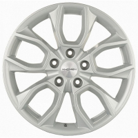 Фото товара - 7*17 5*112 ET45 57,1 Khomen Wheels KHW1713 F-Silver (Karoq). Вариант №1