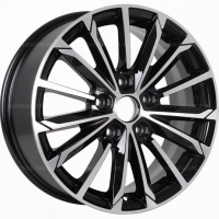 Фото товара - 6,5*16 5*112 ET50 57,1 Khomen Wheels KHW1611 Black-FP (Octavia/Golf/Jetta). Вариант №1