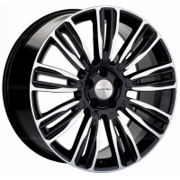 Фото товара - 8,5*20 5*108 ET45 63,4 Khomen Wheels KHW2004 Black-FP (Velar). Вариант №1