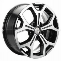 Фото товара - 6,5*17 5*114,3 ET45 54,1 Khomen Wheels KHW1710 Black-FP (Coolray). Вариант №1
