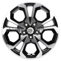 Фото товара - 6,5*17 5*114,3 ET45 54,1 Khomen Wheels KHW1711 Black-FP. Вариант №1