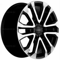 Фото товара - 7,5*18 6*139,7 ET30 106,1 Khomen Wheels KHW1805 Black-FP (Fortuner/Hilux). Вариант №1
