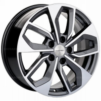 Фото товара - 7*17 5*112 ET46 66,6 Khomen Wheels KHW1703 Gray-FP (A4). Вариант №1