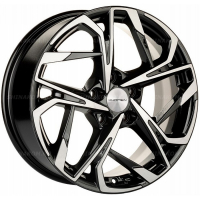 Фото товара - 7*17 5*114,3 ET50 67,1 Khomen Wheels KHW1716 Black-FP (CX-5/Seltos/Optima). Вариант №1