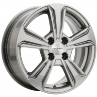 Фото товара - 6*15 4*100 ET50 60,1 Khomen Wheels KHW1502 G-Silver (Vesta). Вариант №1