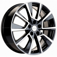 Фото товара - 7*18 5*108 ET40 60,1 Khomen Wheels KHW1802 Black-FP (Chery Tiggo). Вариант №1