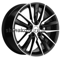 Фото товара - 8*18 5*108 ET47 60,1 Khomen Wheels KHW1807 Black-FP (Chery Tiggo 8/8 Pro). Вариант №1