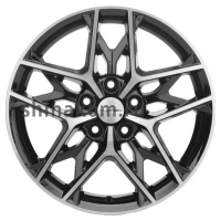 Фото товара - 7*17 5*114,3 ET40 57,1 Khomen Wheels KHW1709 Black-FP (Besturn X40). Вариант №1