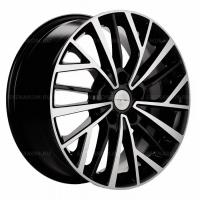 Фото товара - 7*17 5*114,3 ET48 67,1 Khomen Wheels KHW1717 Black-FP (Kia K5). Вариант №1