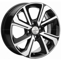 Фото товара - 6*15 4*100 ET48 54,1 Khomen Wheels KHW1501 Black-FP. Вариант №1